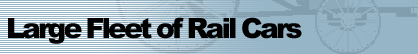 Large Fleet of Rail Cars