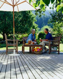 Relaxing on the Deck