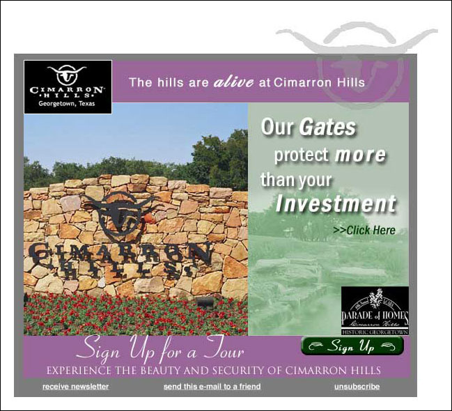 Cimarron Hills E-mail E-marketing