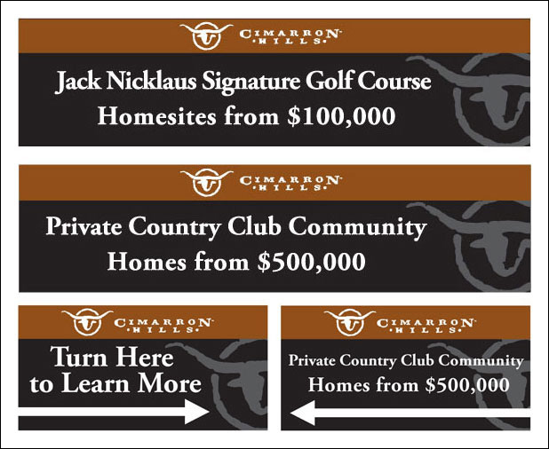 Cimarron Hills Signs