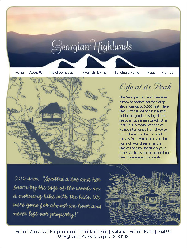 Georgian Highlands Website