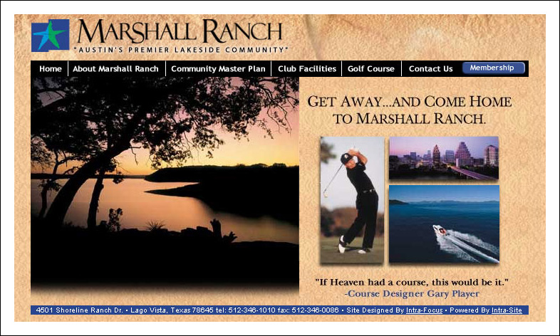 Marshall Ranch Website