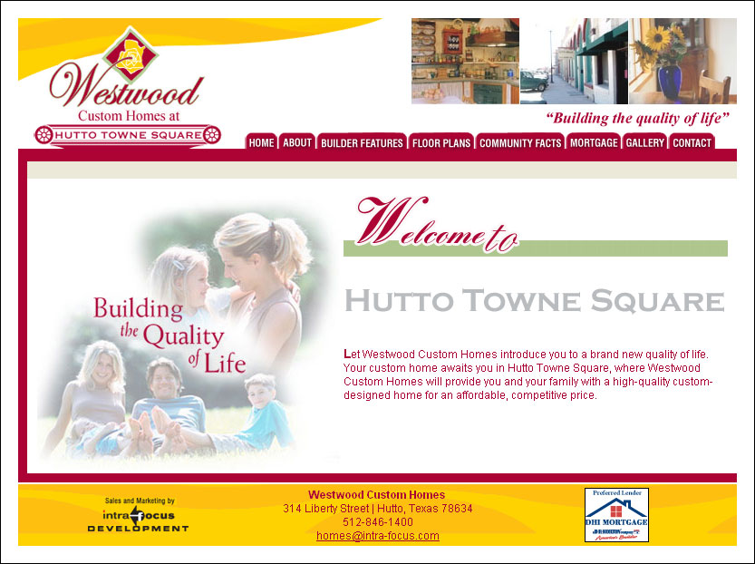 Westwood Custom Homes Website